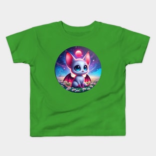 Cute Chibi Bat Girl Kids T-Shirt